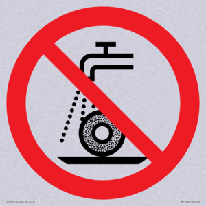 Prohibition: Do not use for wet grinding
